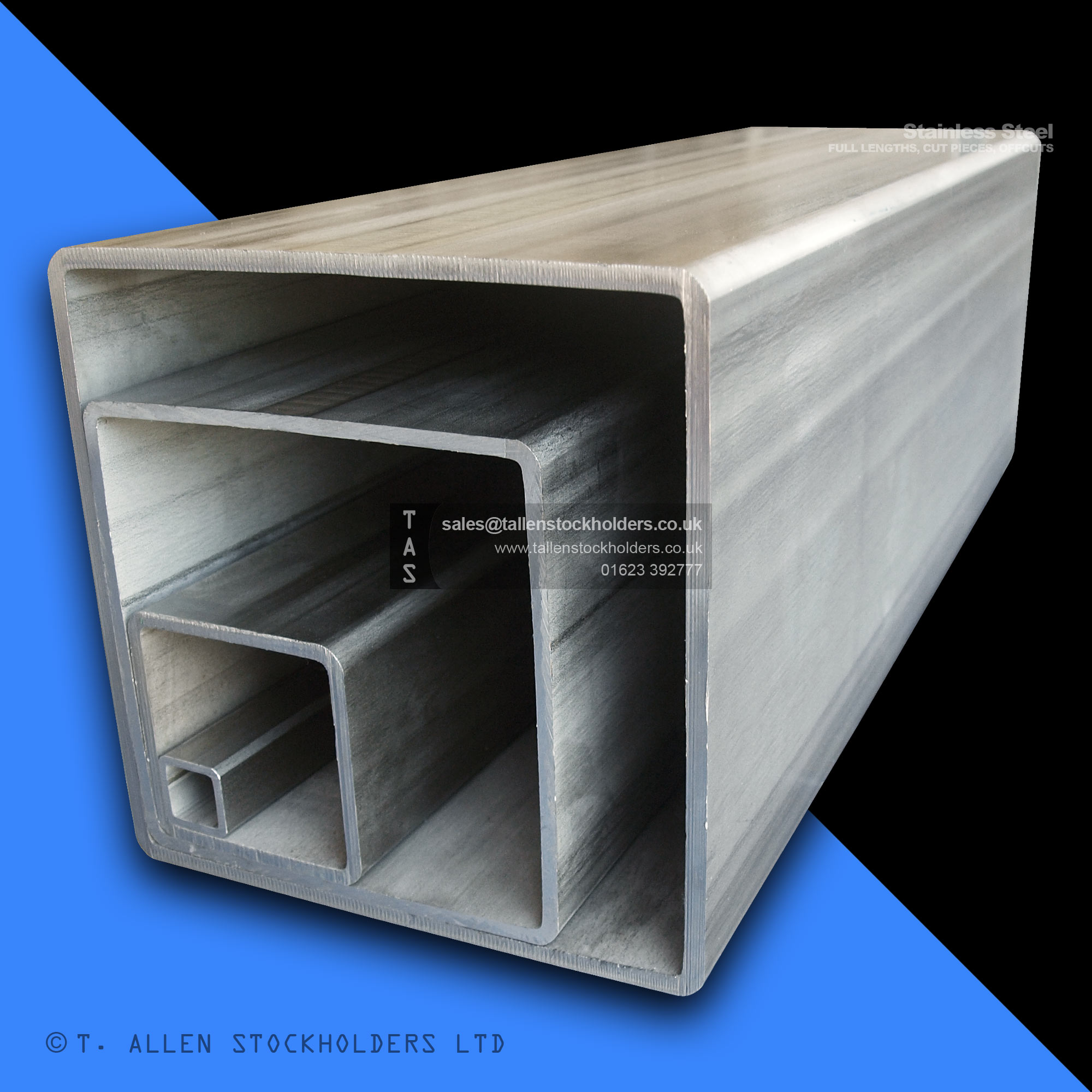304 & 316 Stainless Steel Square Box Section (SHS) – Square Hollow Tube Profiles